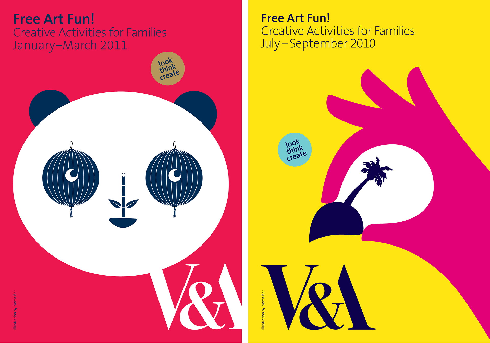 Learning and Interpretation campaign identity for V&A South Kensington designed by Irish Butcher