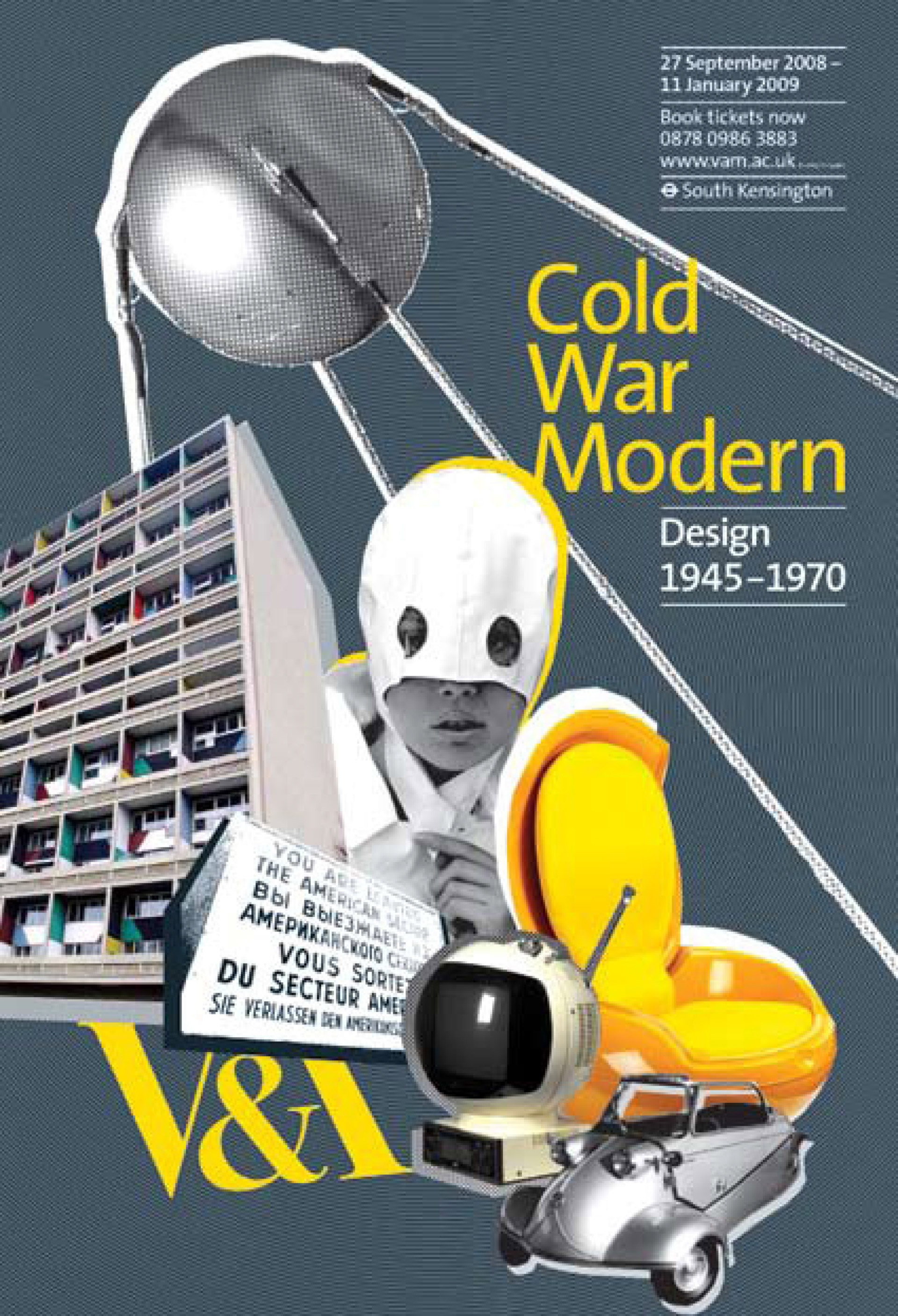 Cold War Modern marketing campaign for V&A South Kensington designed by Irish Butcher