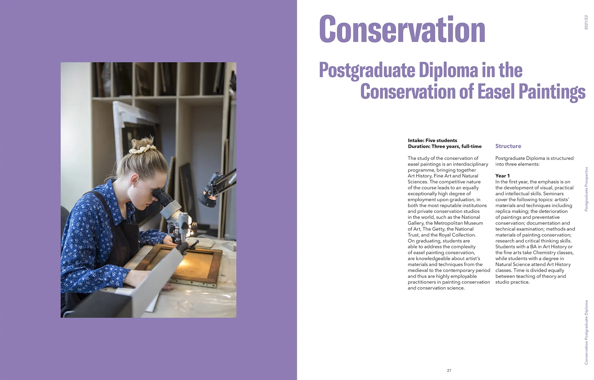 The Courtauld Institute prospectus designed by Irish Butcher