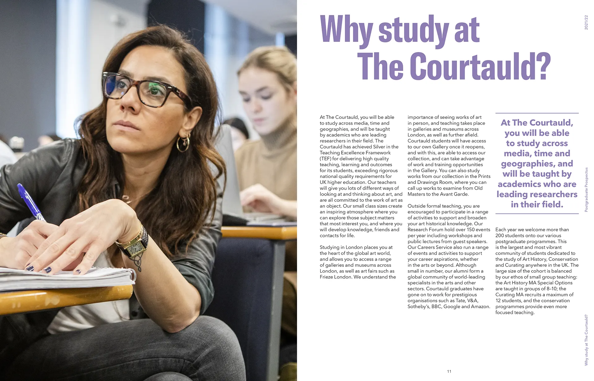 The Courtauld Institute prospectus designed by Irish Butcher