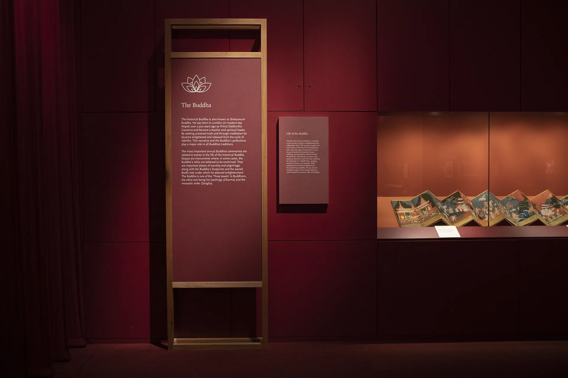 Buddhism at the British Library designed by Irish Butcher