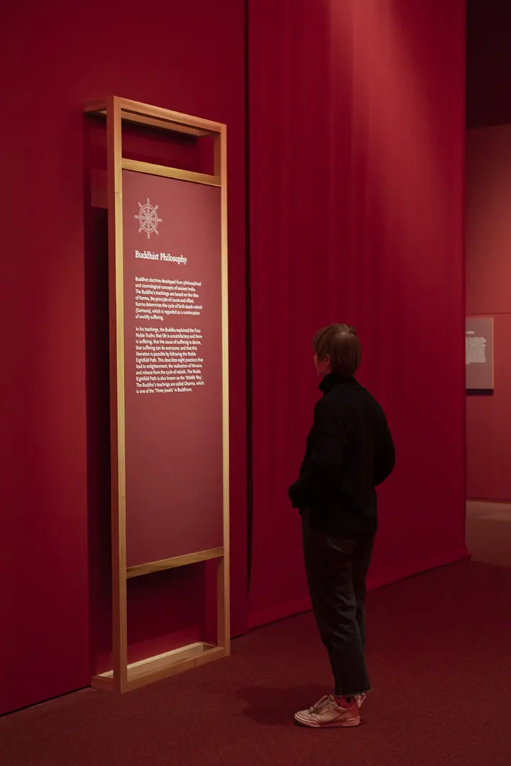Buddhism at the British Library designed by Irish Butcher