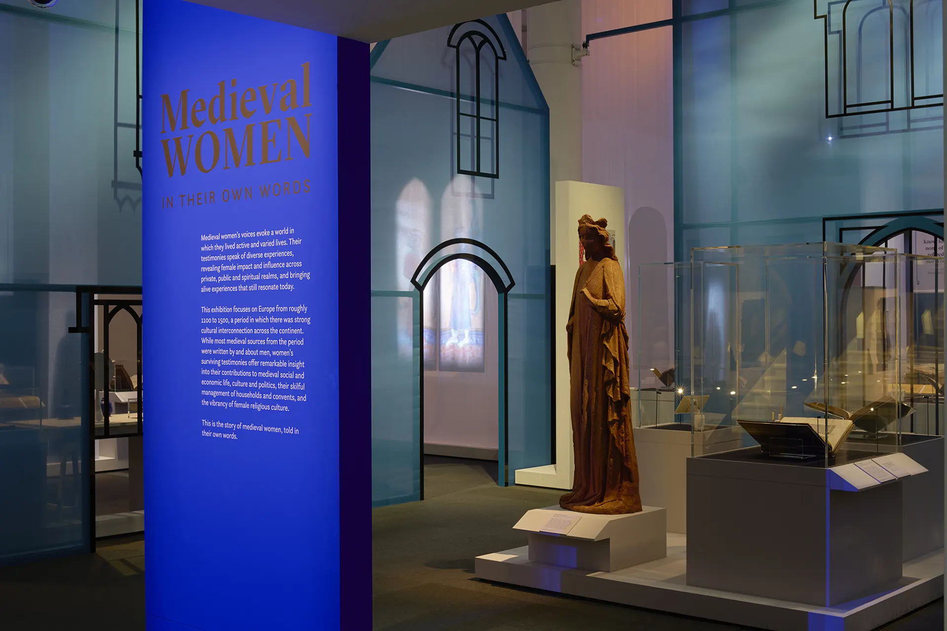 Medieval Women at the British Library designed by Irish Butcher