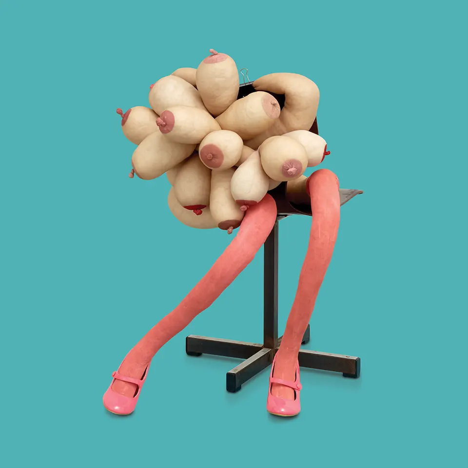 Sarah Lucas at Tate Britain, design by Irish Butcher