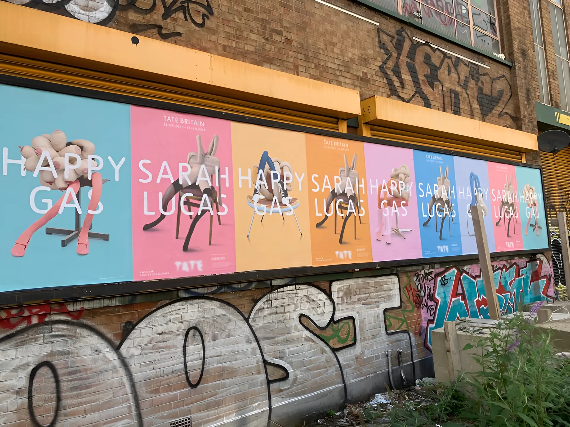 Sarah Lucas at Tate Britain, design by Irish Butcher
