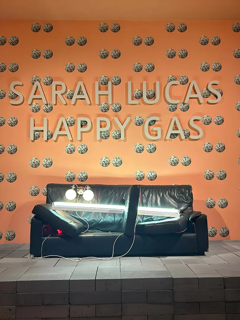 Sarah Lucas at Tate Britain, design by Irish Butcher