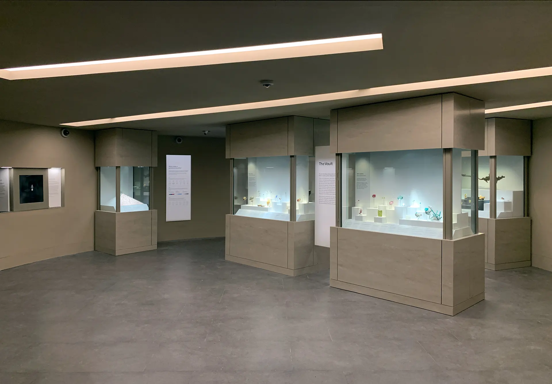 The Vault gallery at the Natural History Museum, 2D permanent gallery design by Irish Butcher